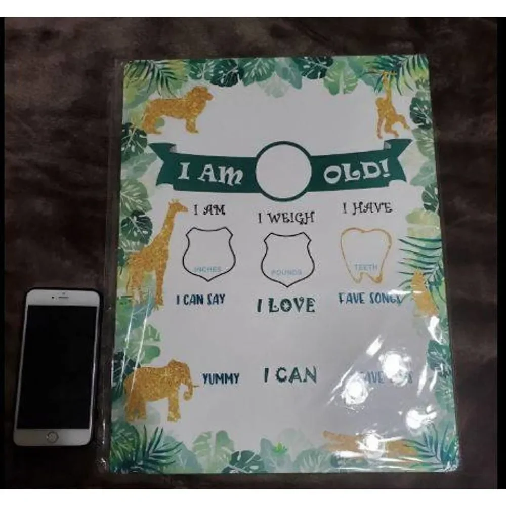 Jungle Theme Milestone Board - BRAND NEW!!!